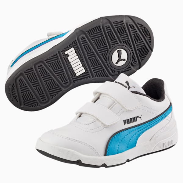 Stepfleex FS SL V PS Kids' Shoes, Puma White-Atomic Blue, extralarge-IND