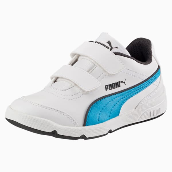 Stepfleex FS SL V PS Kids' Shoes, Puma White-Atomic Blue, extralarge-IND