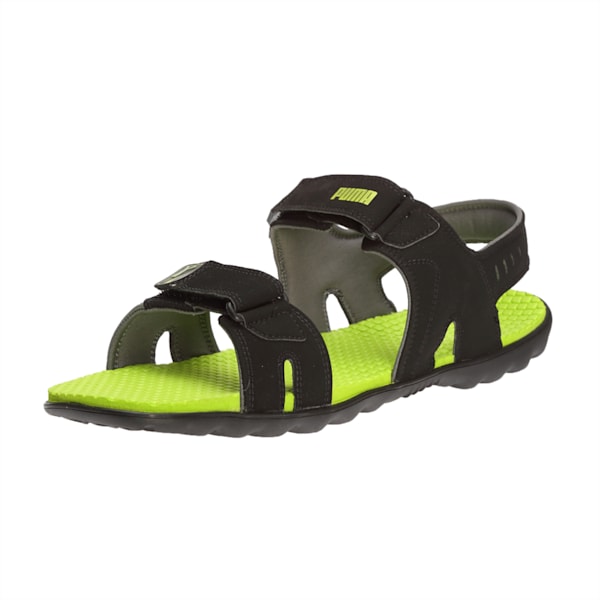 Silicis Buck DP Sandals, black-lime punch-steel gray, extralarge-IND
