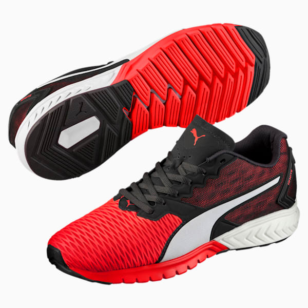 IGNITE Dual Men's Running Shoes, Red Blast-Asphalt, extralarge-IND
