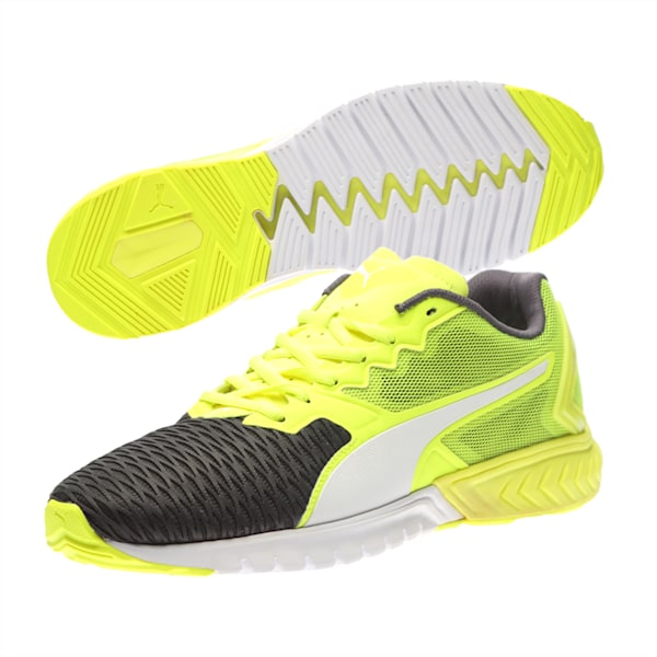 IGNITE Dual Men's Running Shoes, Safety Yellow-Asphalt, extralarge-IND