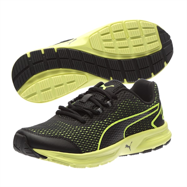 Descendant v4 Kids' Shoes, Puma Black-Safety Yellow, extralarge-IND