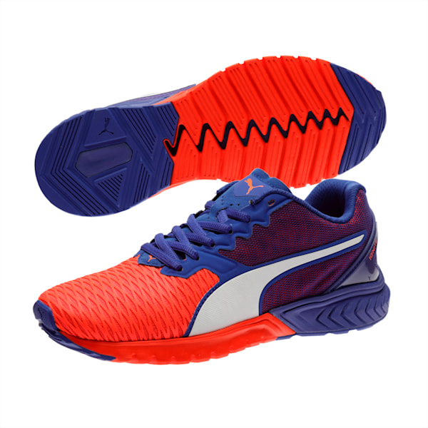 IGNITE Dual Women's Running Shoes, Red Blast-Royal Blue, extralarge-IND