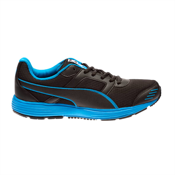 Harbour Fashion DP Running Shoes, Puma Black-Electric Blue Lemonade, extralarge-IND