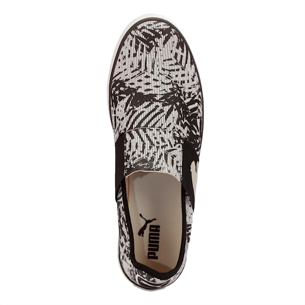 Lazy Slip On Graphic DP, black-gray violet-white, extralarge-IND