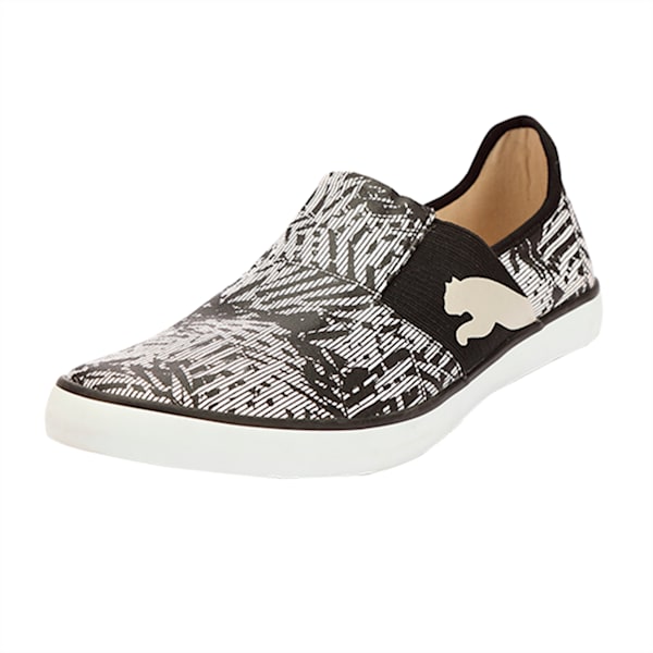 Lazy Slip On Graphic DP, black-gray violet-white, extralarge-IND