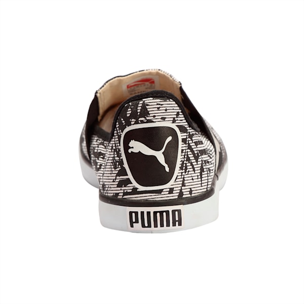 Lazy Slip On Graphic DP, black-gray violet-white, extralarge-IND