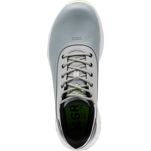 GRIP FUSION Men’s Golf Shoes, Quarry-Acid Lime-Puma Black, extralarge