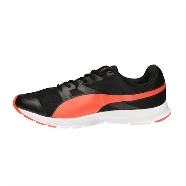 PUMA Flexracer Kid's Shoes, Puma Black-Red Blast, extralarge-IND