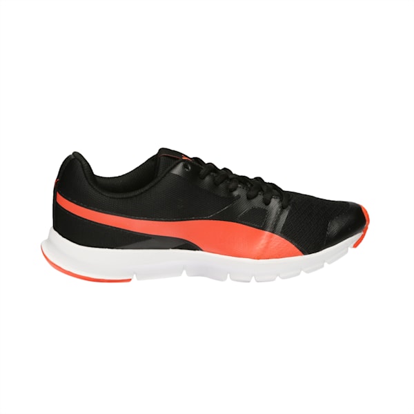 PUMA Flexracer Kid's Shoes, Puma Black-Red Blast, extralarge-IND