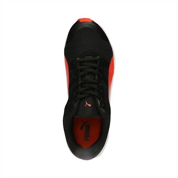PUMA Flexracer Kid's Shoes, Puma Black-Red Blast, extralarge-IND