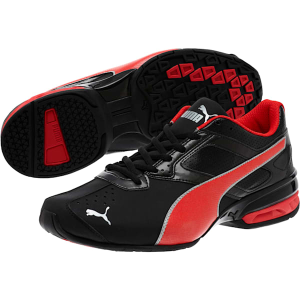 Tazon 6 FM Men's Sneakers, Puma Black-High Risk Red-Puma Silver, extralarge