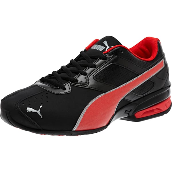 Tazon 6 FM Wide Men's Sneakers, Puma Black-High Risk Red-Puma Silver, extralarge