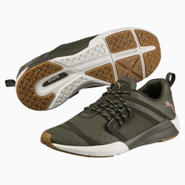Pulse IGNITE XT Velvet Rope Women's Training Shoes, Olive Night-Whisper White, extralarge-IND