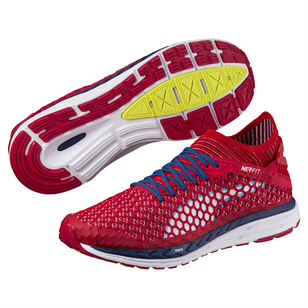 Speed IGNITE NETFIT Men's Running Shoes, Toreador-Blue Depths-White, extralarge