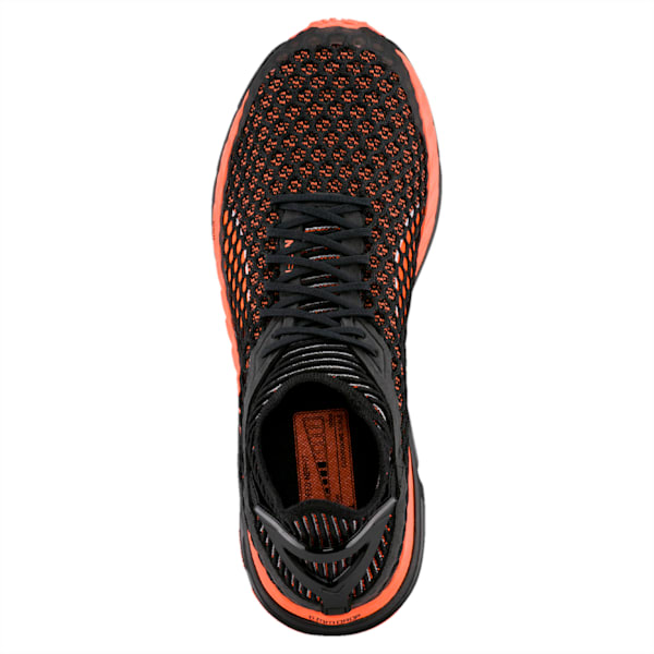 Speed IGNITE NETFIT Men's Running Shoes, Black-Shocking Orange-White, extralarge-IND