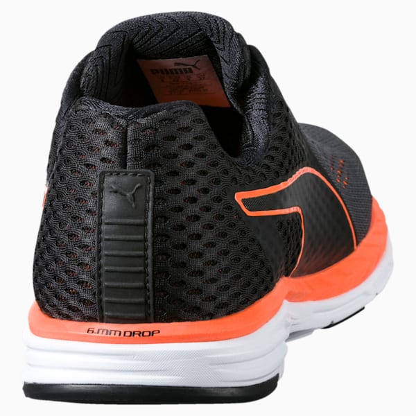 Speed 500 IGNITE 2 Men's Running Shoes, Puma Black-Shocking Orange, extralarge-IND