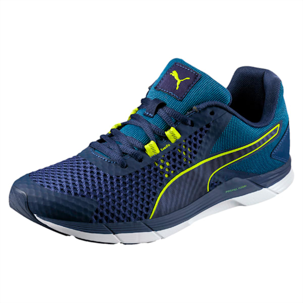 Propel 2 Men's Running Shoes, Blue Depths-Turquoise-Yellow, extralarge-IND