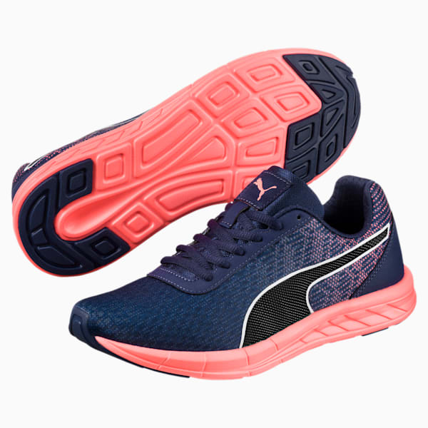 Comet Women's Running Shoes, Blue Depths-Puma Black-Nrgy Peach, extralarge