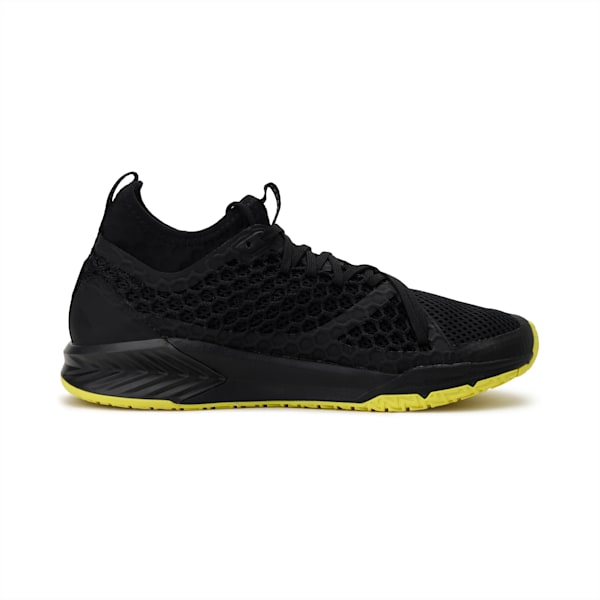 IGNITE XT NETFIT Women's Training Shoes, Puma Black-Nrgy Yellow, extralarge-IND