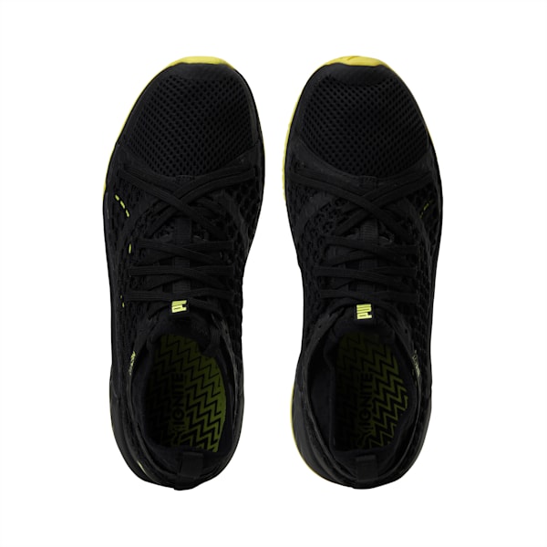 IGNITE XT NETFIT Women's Training Shoes, Puma Black-Nrgy Yellow, extralarge-IND