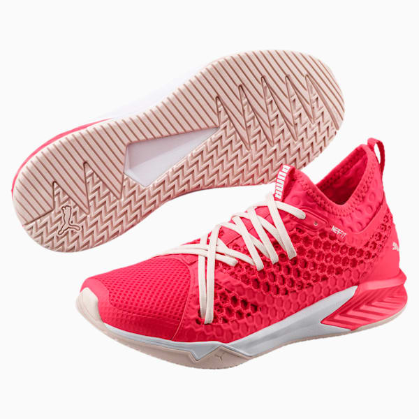 IGNITE XT NETFIT Women's Training Shoes, Paradise Pink-Puma White, extralarge-IND