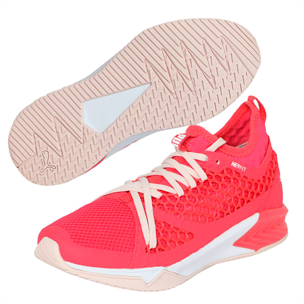 IGNITE XT NETFIT Women's Training Shoes, Paradise Pink-Puma White, extralarge-IND