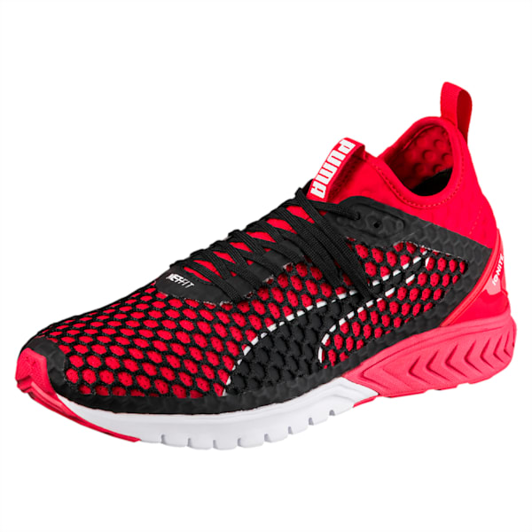 IGNITE Dual NETFIT Men's Running Shoes, Toreador-Puma Black, extralarge-IND