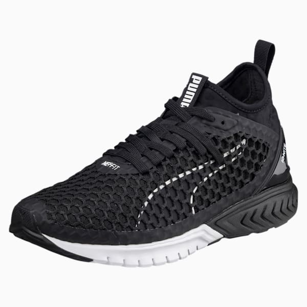 IGNITE Dual NETFIT Women's Running Shoes, Puma Black-Puma White, extralarge-IND
