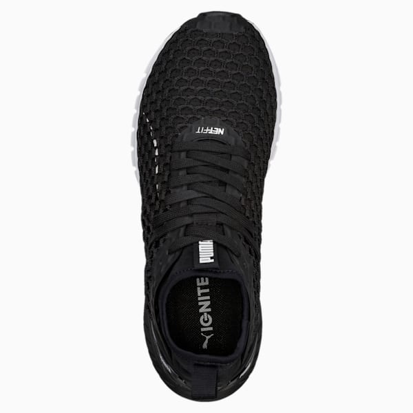 IGNITE Dual NETFIT Women's Running Shoes, Puma Black-Puma White, extralarge-IND