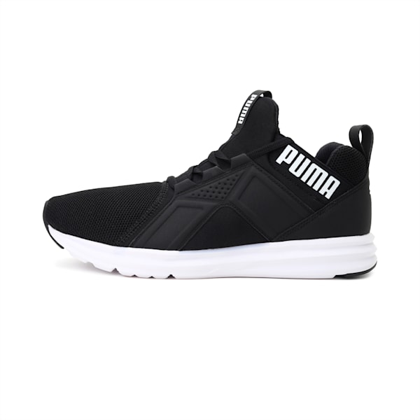 Enzo IMEVA Tec Mesh Men's Running Shoes, Puma Black-Puma White, extralarge-IND