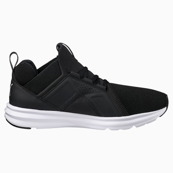 Enzo IMEVA Tec Mesh Men's Running Shoes, Puma Black-Puma White, extralarge-AUS