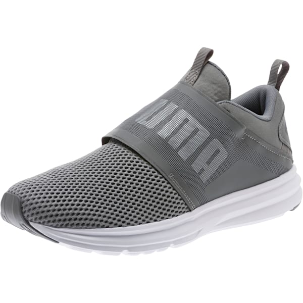 Enzo Strap Men's Sneakers, QUIET SHADE-Puma White, extralarge