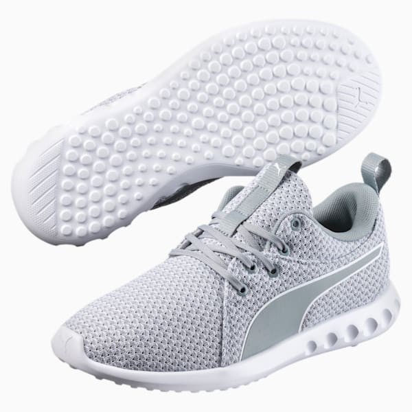 Carson 2 Knit Women's Running Shoes, Quarry-Puma White, extralarge