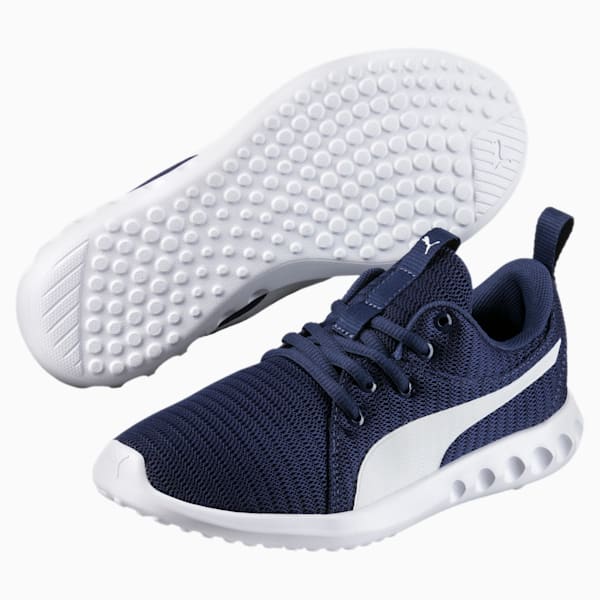 Carson 2 Youth Trainers, Blue Depths-Puma White, extralarge-IND