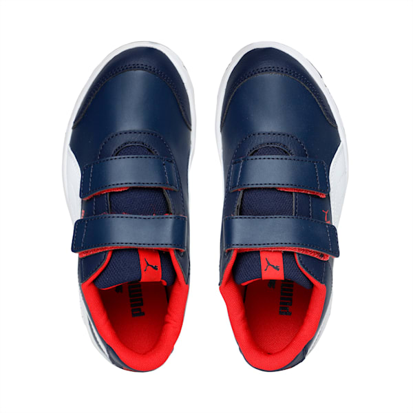 Stepfleex 2 SL V PS, Peacoat-Puma White-Flame Scarlet, extralarge-IND