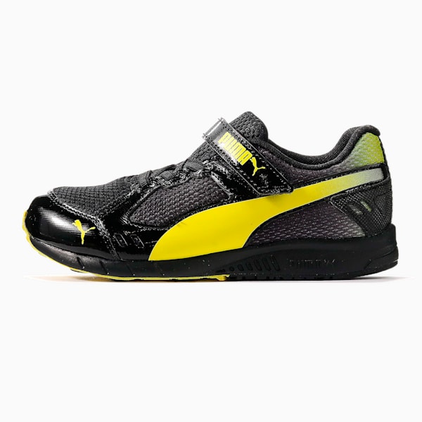 キッズ プーマ スピードモンスター V3 スニーカー 17-24cm, Puma Black-Fluo Yellow