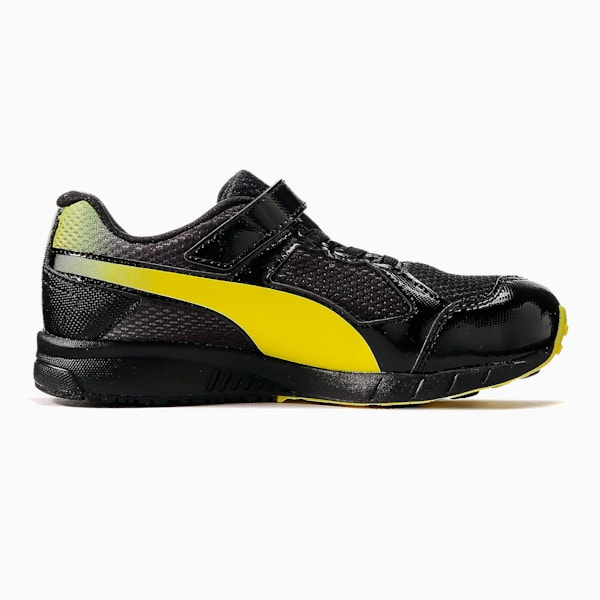 キッズ プーマ スピードモンスター V3 スニーカー 17-24cm, Puma Black-Fluo Yellow