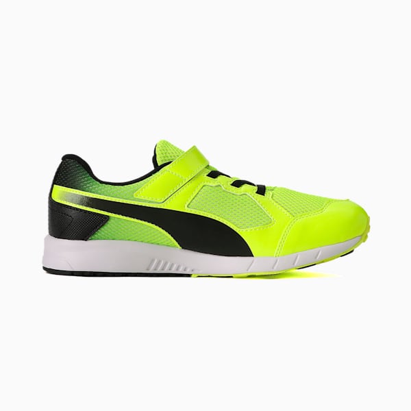 キッズ プーマ スピードモンスター V3 スニーカー 17-24cm, Lime Squeeze-Puma Black