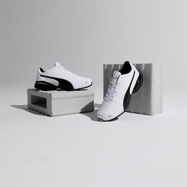 Tazon Modern Men's Running Shoes, Puma White-Puma Black, extralarge-IND