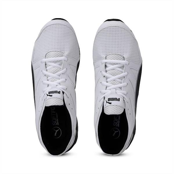 Tazon Modern Men's Running Shoes, Puma White-Puma Black, extralarge-IND
