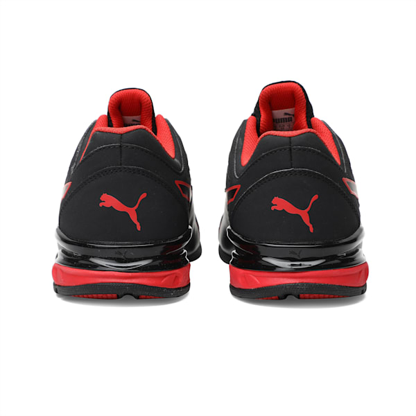 Tazon Modern Men's Running Shoes, Puma Black-Flame Scarlet, extralarge-AUS