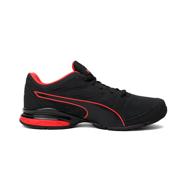 Tazon Modern Men's Running Shoes, Puma Black-Flame Scarlet, extralarge-IND
