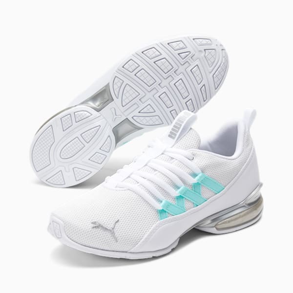 Chaussures d'entraînement Riaze Prowl Femme, Puma White-Gulf Stream, extralarge