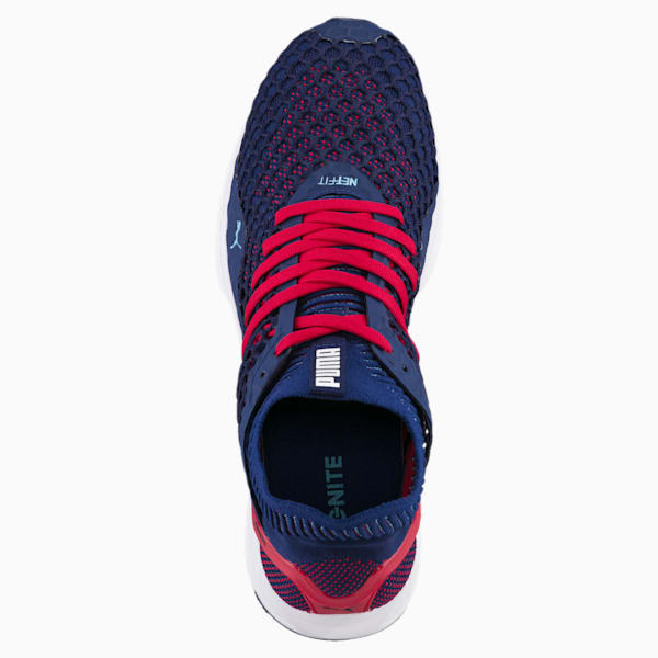 IGNITE NETFIT Men's Running Shoes, Blue Depths-Toreador, extralarge