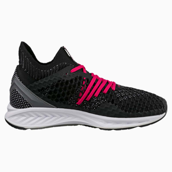 IGNITE NETFIT Women's Running Shoes, Puma Black-QUIET SHADE-Love Potion, extralarge-IND