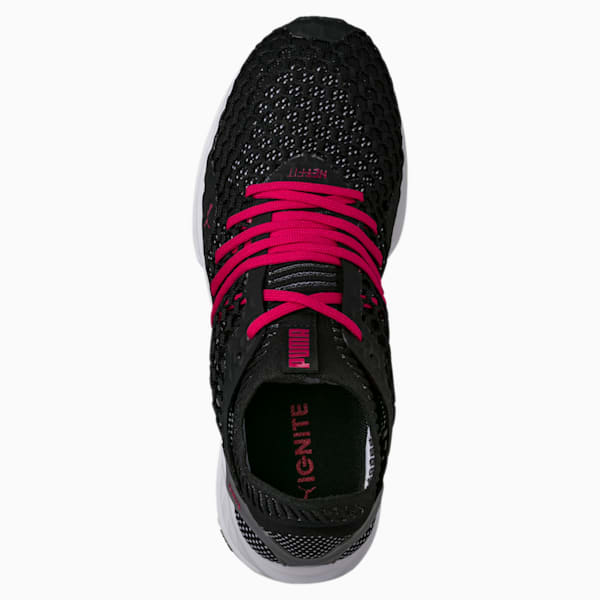 IGNITE NETFIT Women's Running Shoes, Puma Black-QUIET SHADE-Love Potion, extralarge-IND