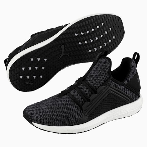 Mega NRGY Knit Men's Running Shoes, Puma Black-Asphalt