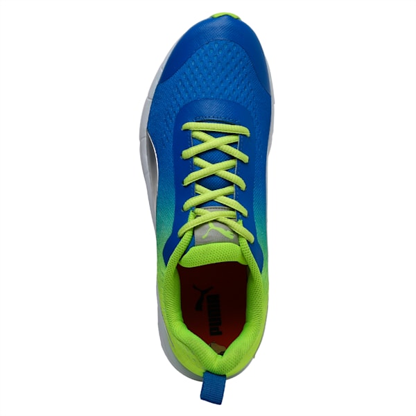 Radiance Unisex Running Shoes, Royal Blue-Puma Silver-Safety Yellow, extralarge-IND