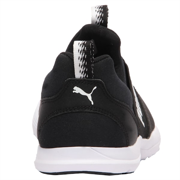 PUMA Flex XT Slip On Women's Training Shoes, Puma Black-Puma White, extralarge-IND